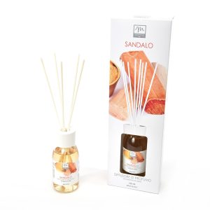 Diffusore Di Essenza 125 ml Sandalo Con Bacchetti In Cotone