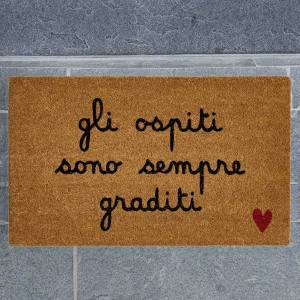 Zerbino - Scritta: Gli ospiti sono sempre graditi